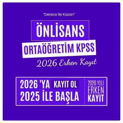 2026 Ön Lisans- Ortaöğretim KPSS 