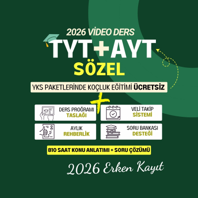 2026 TYT - AYT SÖZEL ERKEN KAYIT